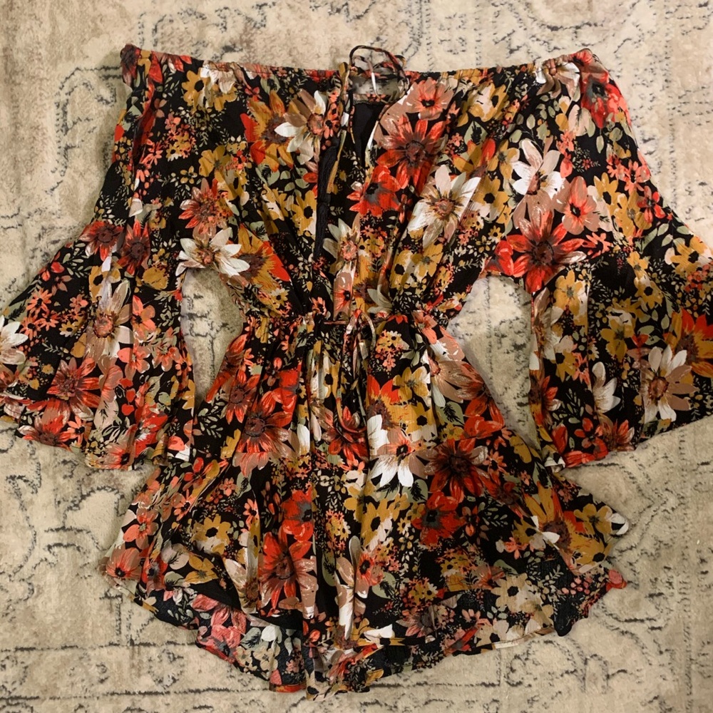 Vici Collection Floral Romper